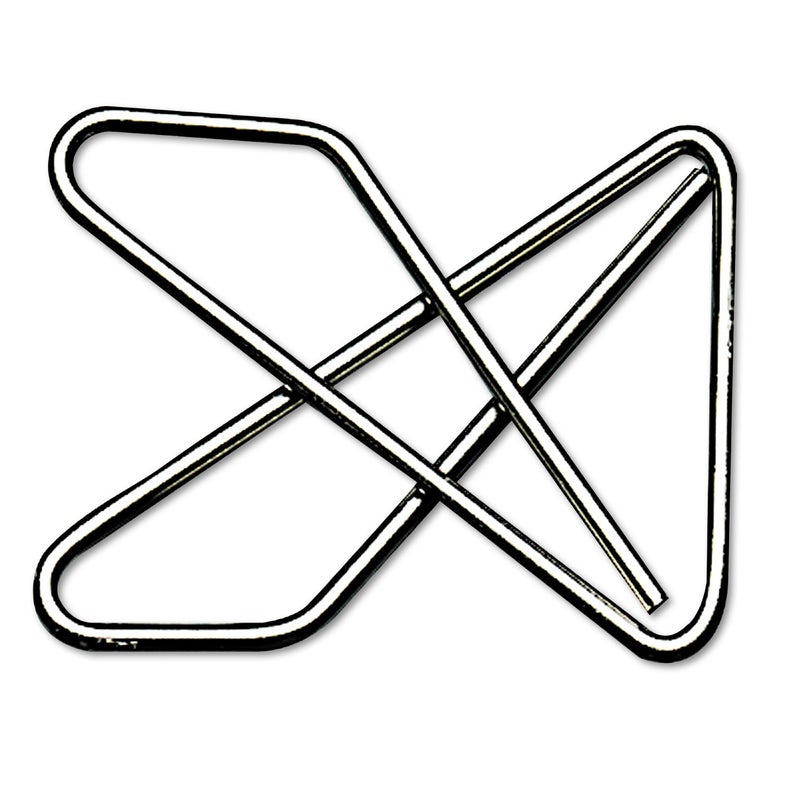 ACCO Brands Acco 72620 Ideal Butterfly Clamps, Small, 100 Sheet Cap, Smooth Silver, 50/BX - Image 2